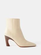 Chlo - Oli Leather Ankle Boots - Womens - Nude
