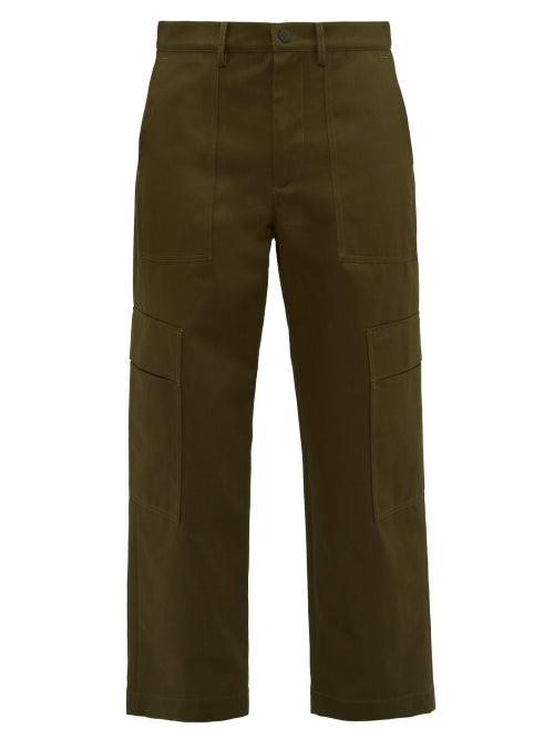 Matchesfashion.com Valentino - Cotton Cargo Trousers - Mens - Khaki