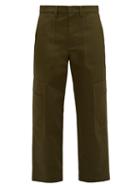 Matchesfashion.com Valentino - Cotton Cargo Trousers - Mens - Khaki