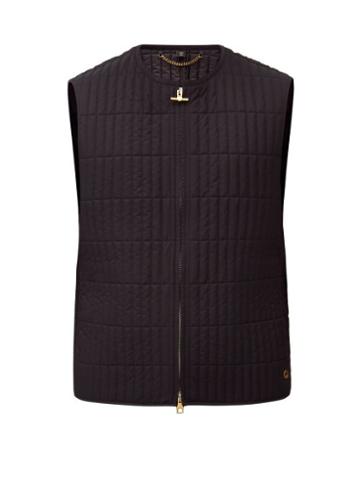 Matchesfashion.com Dunhill - Rolla Two-way Zipped Quilted Gilet - Mens - Navy