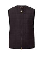 Matchesfashion.com Dunhill - Rolla Two-way Zipped Quilted Gilet - Mens - Navy