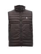 Stone Island - Quilted-shell Down Gilet - Mens - Black