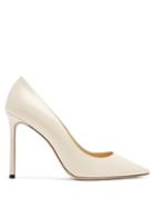 Matchesfashion.com Jimmy Choo - Romy 100 Leather Pumps - Womens - White