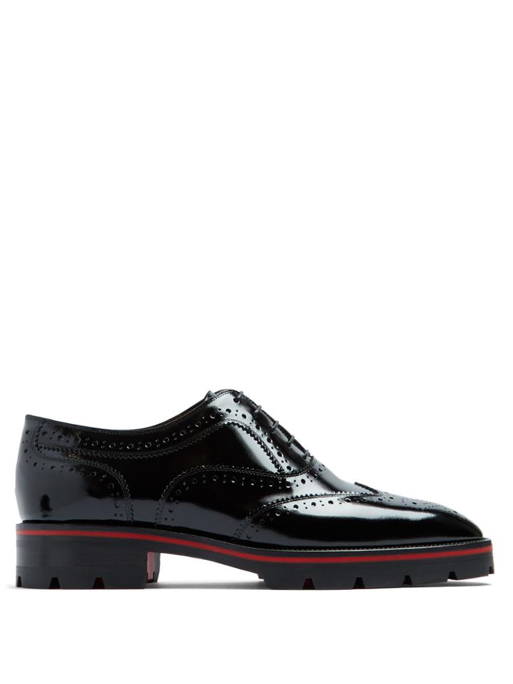 Christian Louboutin Charletta Patent-leather Brogues