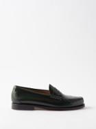 G.h. Bass & Co. - Weejun Heritage Larson Leather Loafers - Mens - Dark Green