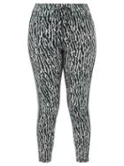 Matchesfashion.com The Upside - Cropped Camo-print Stretch-jersey Leggings - Womens - Black White