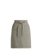 Alexachung Puppytooth A-line Wool-blend Skirt