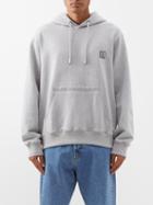 Wooyoungmi - Logo-embroidered Cotton-jersey Hoodie - Mens - Grey