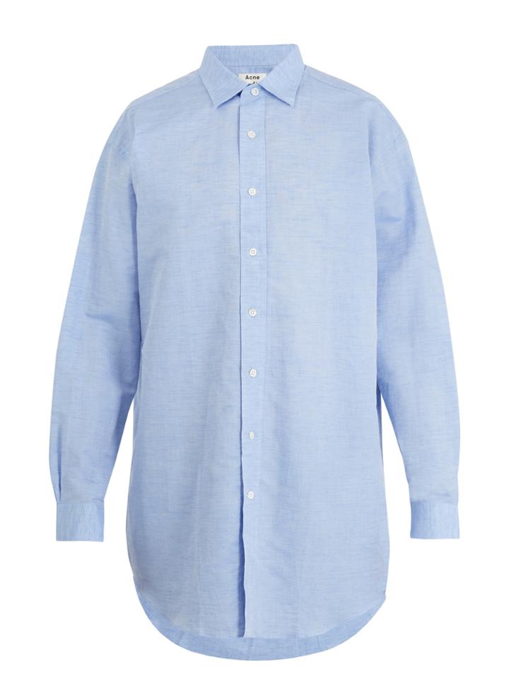 Acne Studios Atlant Linen-blend Chambray Shirt