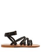 Matchesfashion.com K.jacques - Aphrodite Leather Sandals - Womens - Black