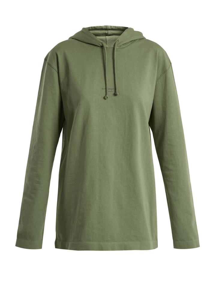 Acne Studios Lily Cotton-jersey Hooded Sweatshirt