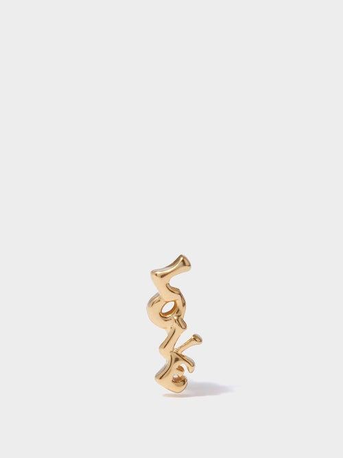 Missoma - Love 18kt Recycled Gold-vermeil Single Earring - Womens - Yellow Gold