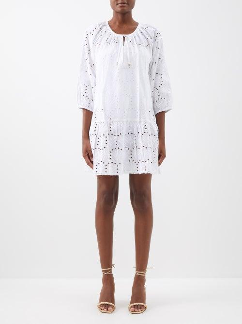 Melissa Odabash - Ashley Cotton-broderie Anglaise Dress - Womens - White