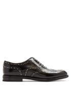 Matchesfashion.com Church's - Burwood Stud Embellished Leather Brogues - Womens - Black