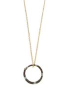 Matchesfashion.com Gucci - Ouroboros 18kt Gold, Diamond & Sapphire Necklace - Womens - Gold