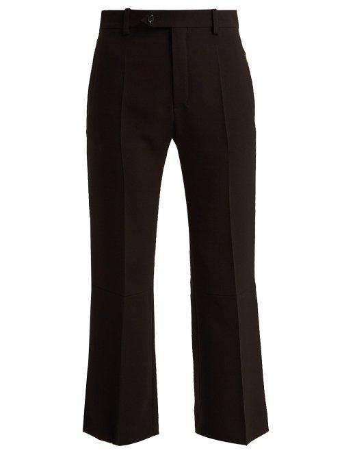 Matchesfashion.com Chlo - Cropped Crepe Trousers - Womens - Black