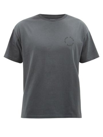 7 Days Active - Korean Town Organic Cotton-jersey T-shirt - Mens - Black