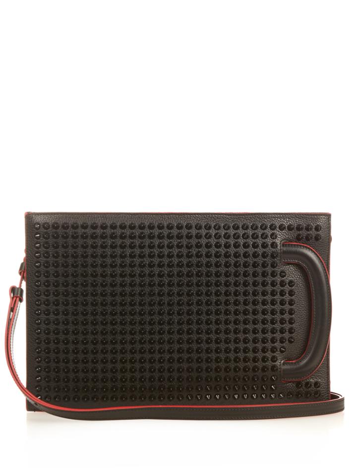 Christian Louboutin Trictrac Small Spike-embellished Leather Tote