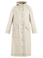 Alexachung Contrast-stitching Hooded Cotton-blend Raincoat