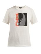 Matchesfashion.com Alexachung - Wail Print Cotton T Shirt - Womens - Ivory