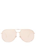 Matchesfashion.com Dior Eyewear - Diorbydior Mirrored Aviator Sunglasses - Womens - Rose Gold