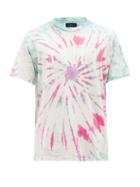 Amiri - Logo-print Tie-dye Cotton-jersey T-shirt - Mens - Multi