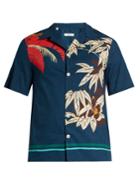 Valentino Tropical-print Cotton Shirt