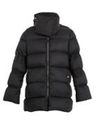 Rick Owens Funnel-neck Quilted-down Coat
