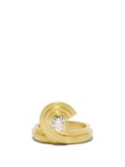 Ladies Fine Jewellery Azlee - Ocean Sea I Diamond & 18kt Recycled Gold Ring - Womens - Yellow Gold