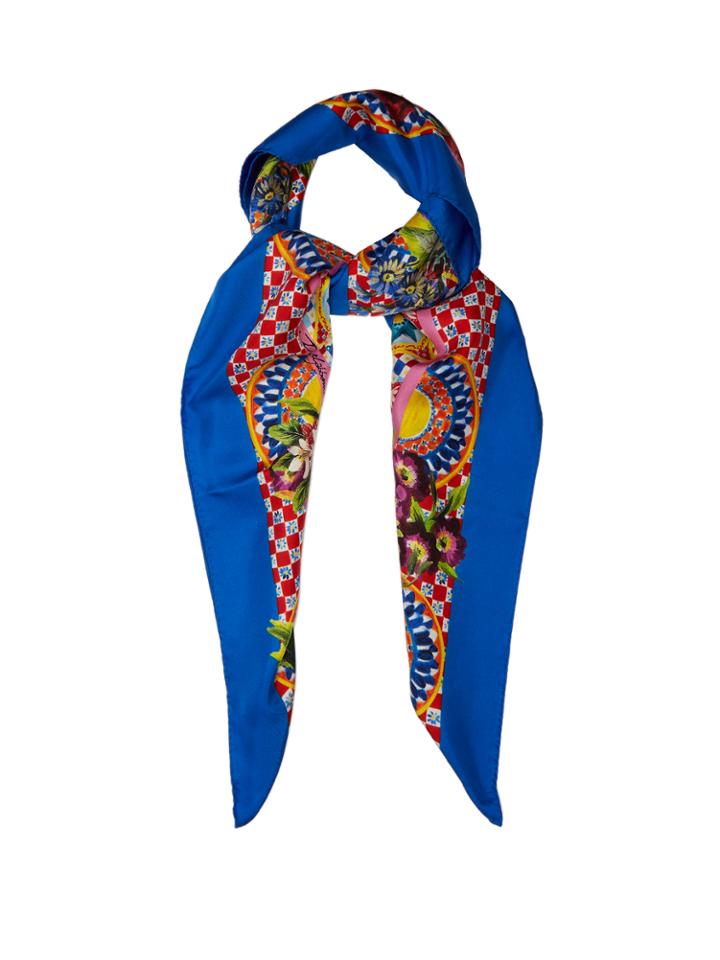 Dolce & Gabbana Carretto-print Silk Scarf