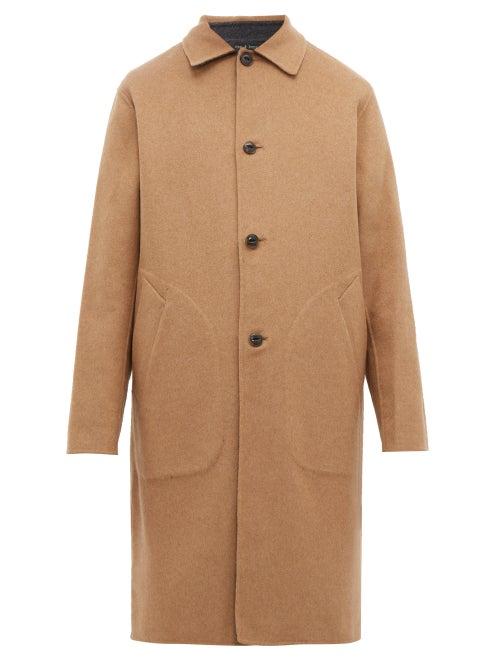 Matchesfashion.com Rag & Bone - Reversible Single Breasted Wool Coat - Mens - Grey Multi