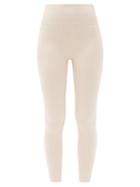 Matchesfashion.com Prism - Awaken Ribbed-jersey Leggings - Womens - Beige