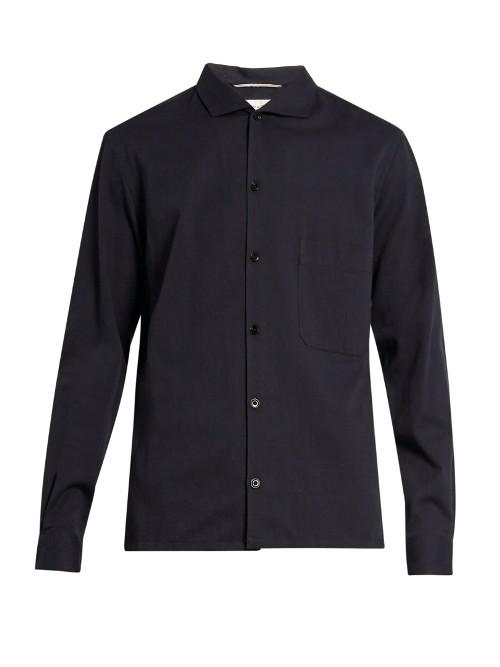 Lemaire Spread-collar Cotton-blend Shirt