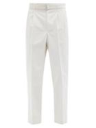 Matchesfashion.com Officine Gnrale - Luigi Organic-cotton Twill Trousers - Mens - Cream
