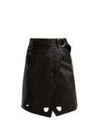 Matchesfashion.com Self-portrait - Wrap Mini Skirt - Womens - Black