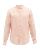 Orlebar Brown - Giles Linen Shirt - Mens - Light Orange
