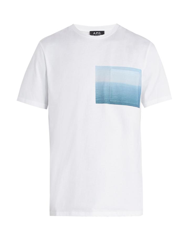 A.p.c. Sea View-print Cotton-jersey T-shirt