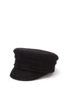 Matchesfashion.com Ruslan Baginskiy - Lace Trimmed Wool Cap - Womens - Black