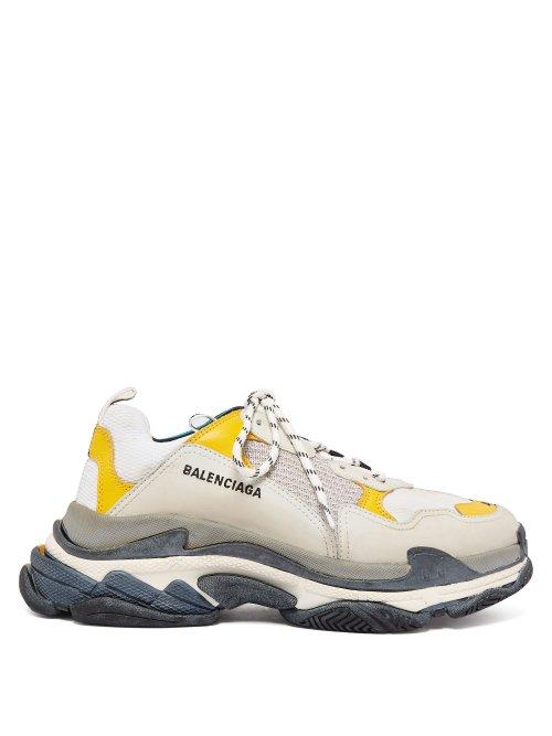 Matchesfashion.com Balenciaga - Triple S Split Colourway Low Top Trainers - Mens - Grey Multi