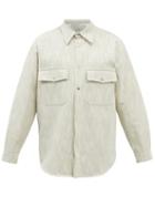 Le17septembre Homme - Patch-pocket Linen-blend Canvas Shirt - Mens - Light Beige