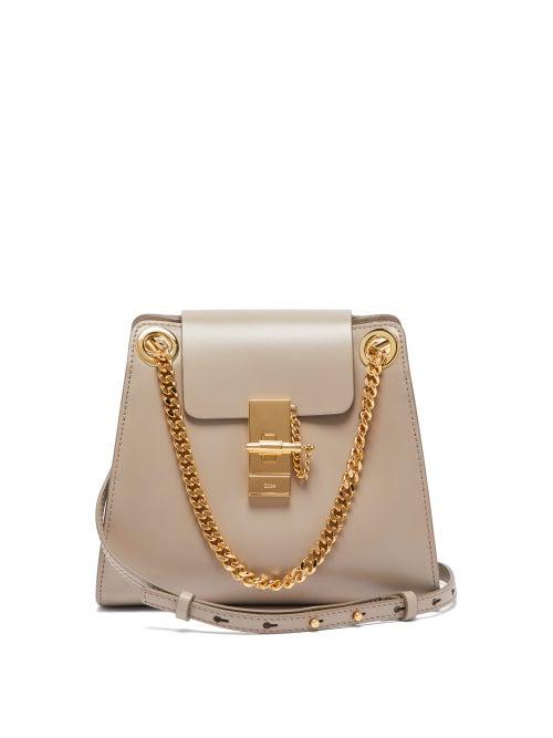 Matchesfashion.com Chlo - Annie Small Leather Cross Body Bag - Womens - Grey