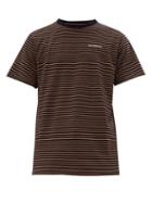 Matchesfashion.com Saturdays Nyc - Brandon Feeder Striped Cotton T Shirt - Mens - Brown Stripe