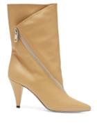 Matchesfashion.com Givenchy - Point Toe Calf Height Leather Boots - Womens - Beige