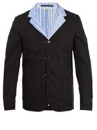 Matchesfashion.com Marni - Reversible Striped Cotton Blazer - Mens - Black Multi