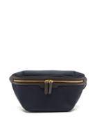 Matchesfashion.com Mismo - Canvas & Leather Belt Bag - Mens - Navy
