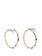Matchesfashion.com Valentino - Crystal Hoop Earrings - Womens - Silver