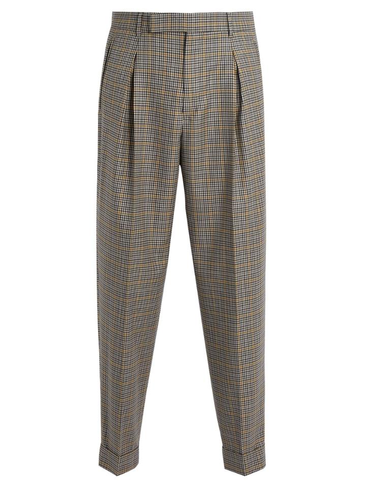 Paul Smith Micro-checked Wool Trousers