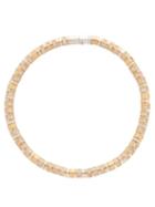 Matchesfashion.com Bottega Veneta - Gold-plated, Sterling-silver & Crystal Necklace - Womens - Clear