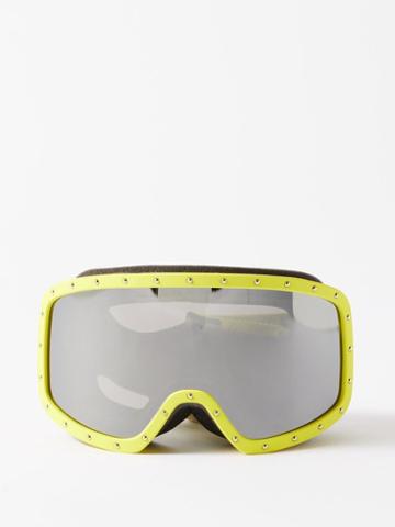 Celine Eyewear - Logo-jacquard Ski Goggles - Womens - Yellow