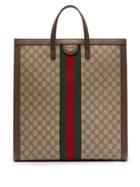 Matchesfashion.com Gucci - Ophidia Gg Supreme Leather Tote - Womens - Beige Multi